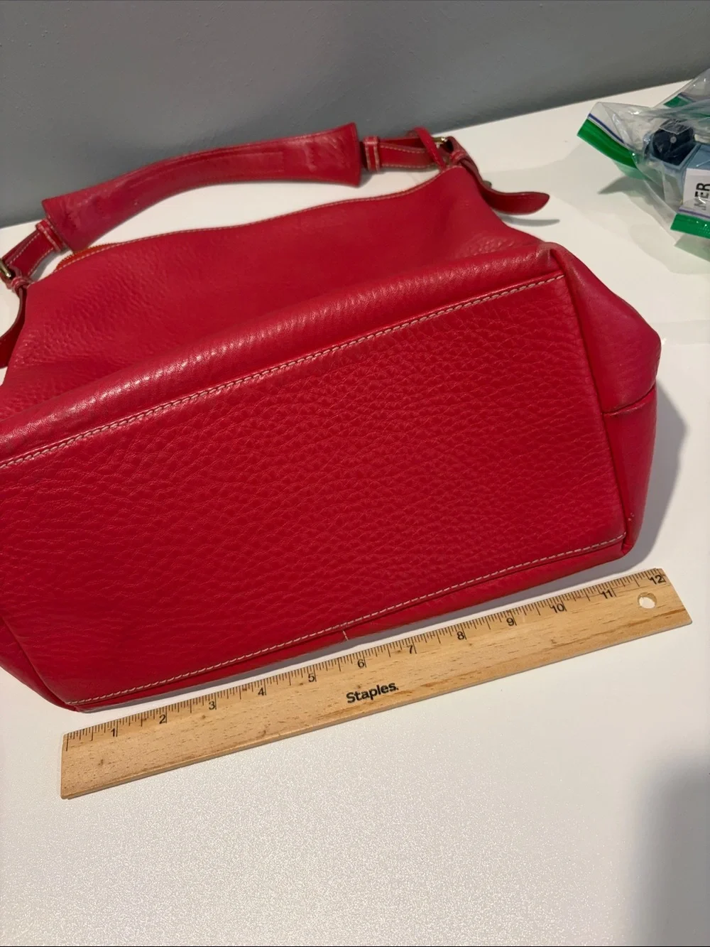 Dooney & Bourke Dillen dark pink/Red Pebble Leather Hobo bag